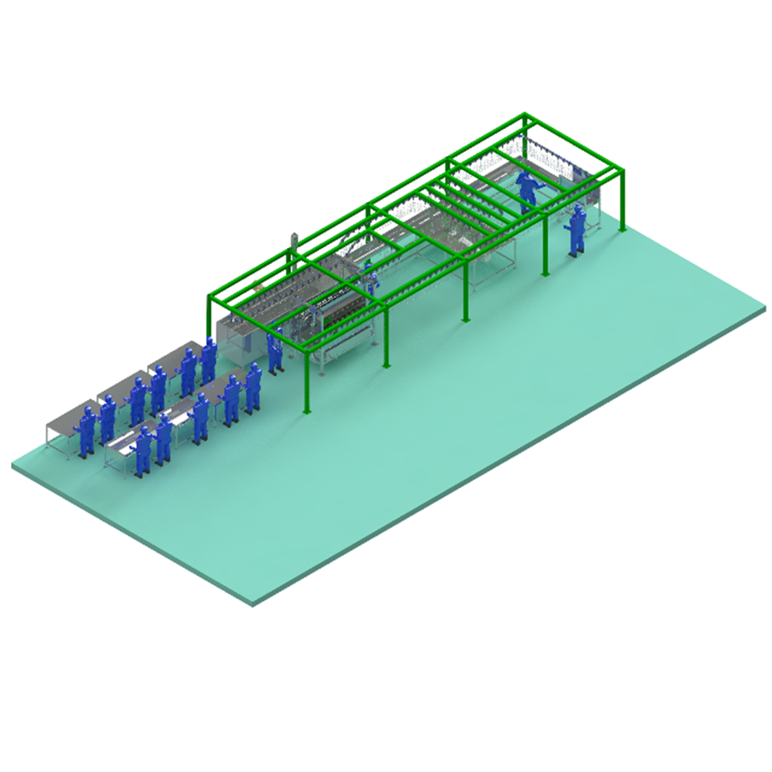 Railing Conveyor Set Rumah Potong Ayam 500 ekor/jam - Image 3